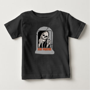 T-SHIRT POUR BÉBÉ RESTE POSITIVE SKELETON