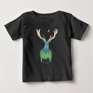 T-SHIRT POUR BÉBÉ RESTER SAUVAGE