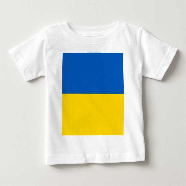 T-SHIRT POUR BÉBÉ RESTEZ AVEC L'UKRAINE ! (Devant)