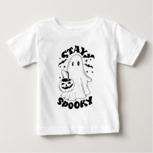 T-shirt Pour Bébé Restez Éffrayant