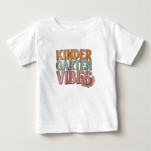 T-shirt Pour Bébé Retour à l'école maternelle Pré K Première année 