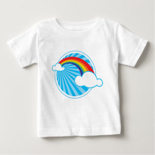 T-SHIRT POUR BÉBÉ RÉTRO ARC-EN-CIEL