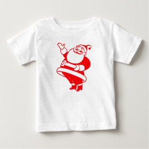 T-shirt Pour Bébé Retro Père Noël