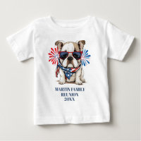 Réunion de famille Bulldog Rouge Bleu 4 juillet