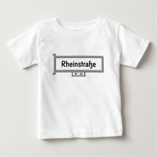T-shirt Pour Bébé Rheinstrasse, plaque de rue de Berlin