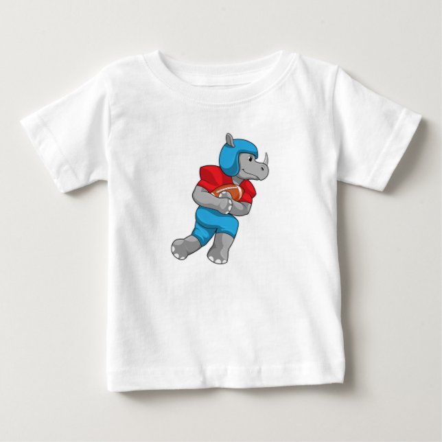 T-shirt Pour Bébé Rhino de football (Devant)