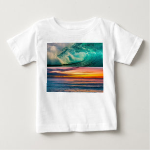 T-shirt Pour Bébé "Ride the Waves : Ocean Vibes Tee"