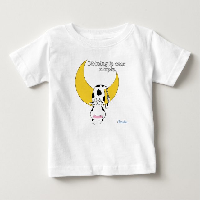 T-shirt Pour Bébé RIEN N'EST JAMAIS SIMPLE par Sandra Boynton (Devant)