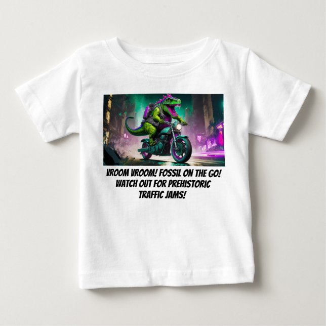 T-shirt Pour Bébé Roarin' Road Trip T-Rex Tee pour enfants (Devant)