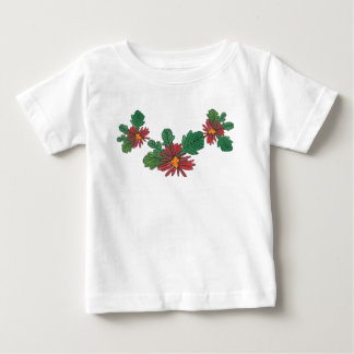 T-shirt Pour Bébé Robe à volants pour tout-petits à fleurs rouges