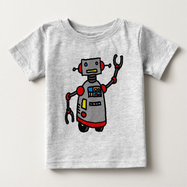 T-shirt Pour Bébé robot (Devant)