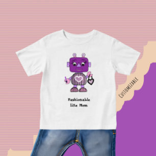 T-shirt Pour Bébé Robot à la mode 