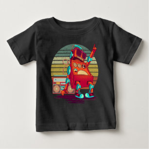 T-shirt Pour Bébé Robot dansant