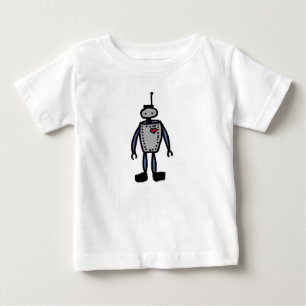 T-shirt Pour Bébé Robot Love baby or kid romper