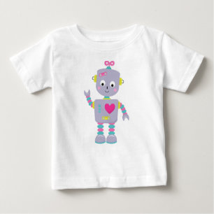 T-shirt Pour Bébé Robot mignon, Robot pourpre, Robot drôle, Robot id