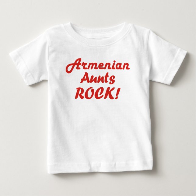T-shirt Pour Bébé Roche arménienne de tantes (Devant)