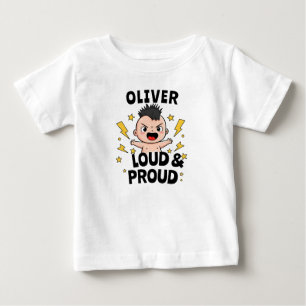 T-shirt Pour Bébé Rocher de punk Loud et Fière