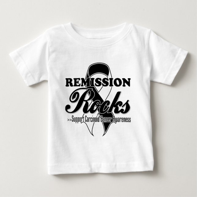 T-shirt Pour Bébé Roches de remise - conscience carcinoïde de Cancer (Devant)