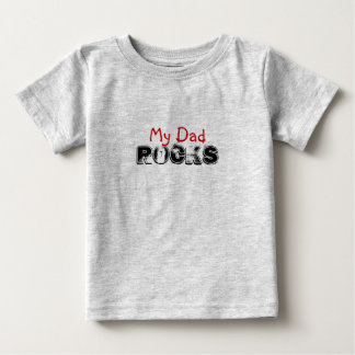 T-shirt Pour Bébé ROCHES, mon papa