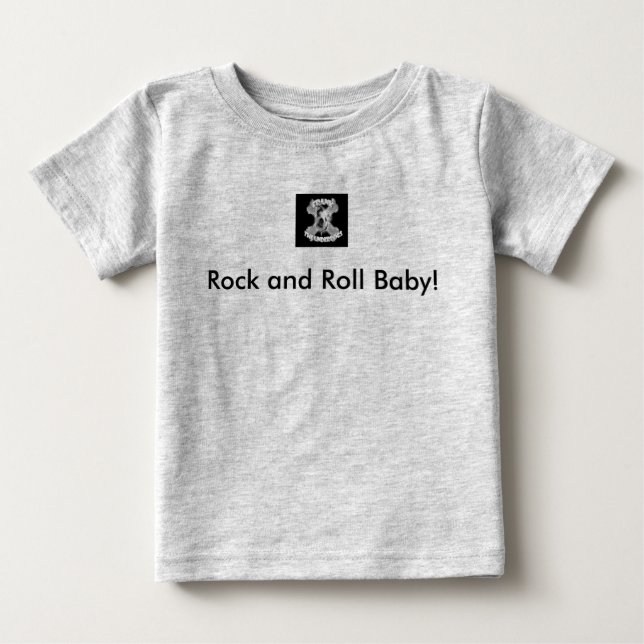 T-shirt Pour Bébé Rock and Roll Baby (Devant)