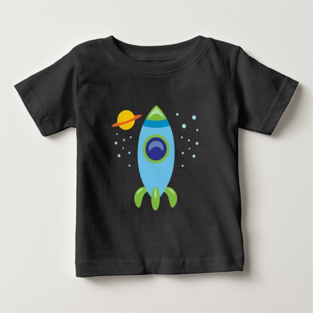 T-shirt Pour Bébé Rocket Retro (Devant)