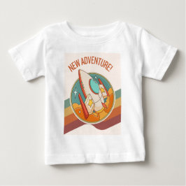 T-shirt Pour Bébé rocketship nouvelle aventure