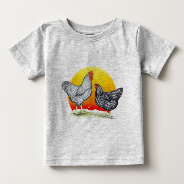 T-shirt Pour Bébé Rocks Plymouth : lever du soleil (Devant)