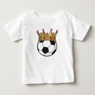T-shirt Pour Bébé Roi de la Couronne de football