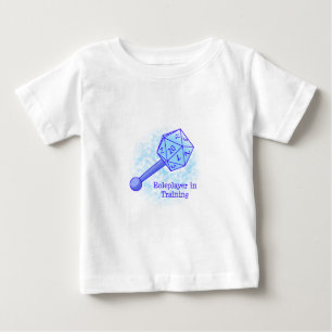 T-shirt Pour Bébé Roleplayer dans le bleu s'exerçant