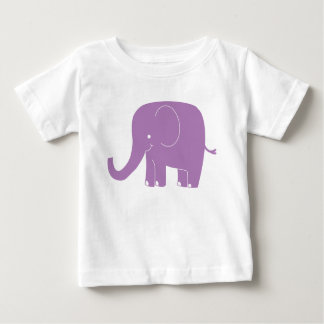 T-shirt Pour Bébé Romper d'éléphant violet