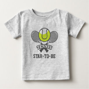 T-shirt Pour Bébé Rompre bébé Tennis Star personnalisé