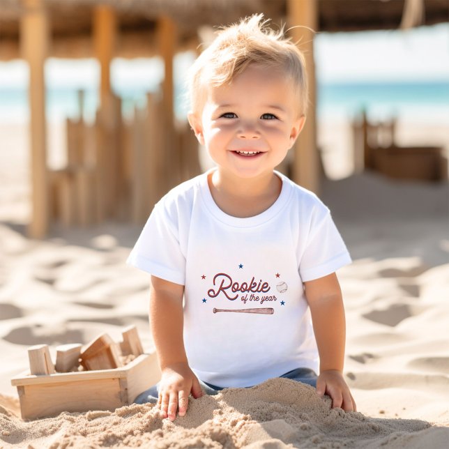 T-shirt Pour Bébé Rookie de l'année Premier Anniversaire Chemise, Ba (Créateur téléchargé)