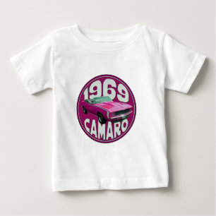 T-shirt Pour Bébé Rose 1969 de Camaro solides solubles