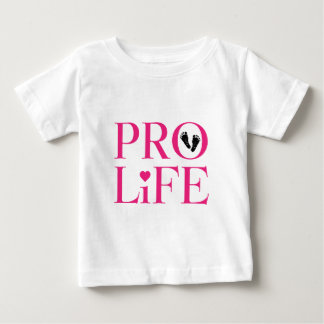 T-shirt Pour Bébé Rose Anti-avortement