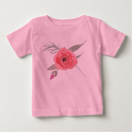 T-shirt Pour Bébé Rose aquarelle