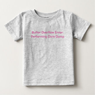 T-shirt Pour Bébé Rose Buffer Overflow
