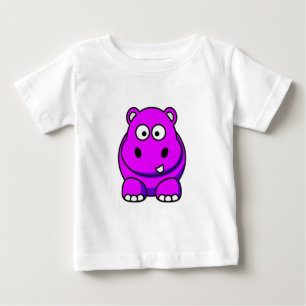 T-shirt Pour Bébé Rose d'hippopotame