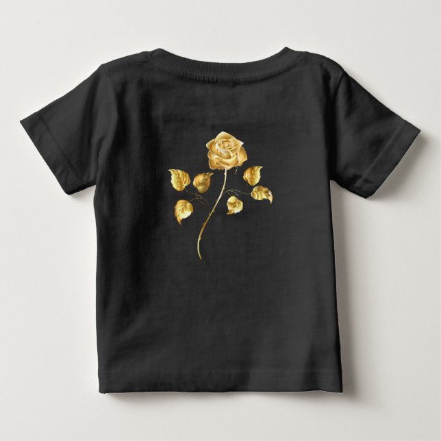 T-shirt Pour Bébé Rose d'or ( rose d'or ) (Dos)