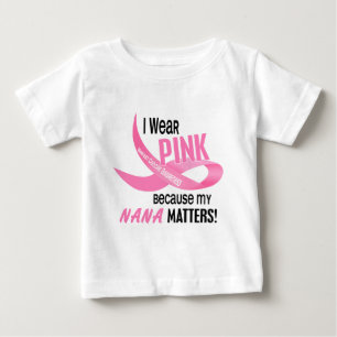 T-shirt Pour Bébé ROSE d'USAGE du cancer du sein I POUR MA NANA 33,2