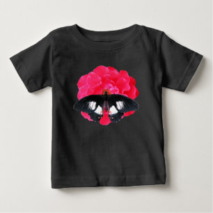 T-shirt Pour Bébé Rose et Swallowtail