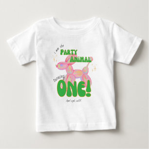 T-shirt Pour Bébé Rose Je suis le ballon en forme d'animal pour la f