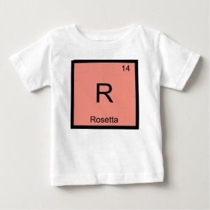 T-shirt Pour Bébé Rosetta Nom Chimie Élément Tableau périodique