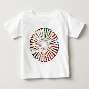 T-shirt Pour Bébé Roue de Fortune - Roue rouge étincelante