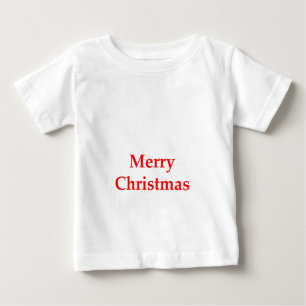 T-shirt Pour Bébé Rouge de Joyeux Noël les cadeaux de Zazzle de