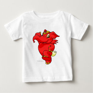 T-shirt Pour Bébé Rouge éléphante