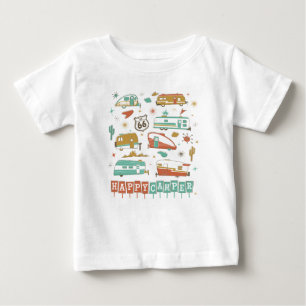 T-shirt Pour Bébé Route 66 Happy Camper