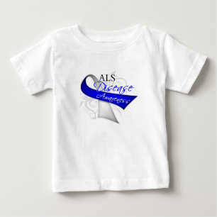 T-shirt Pour Bébé Ruban de conscience de la maladie de SAL