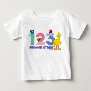 T-shirt Pour Bébé Rue Sésame 123