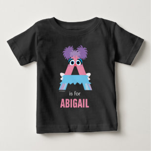 T-shirt Pour Bébé Rue Sésame A est pour Abby