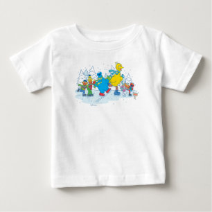 T-shirt Pour Bébé Rue Sésame   Amis du patinage sur glace